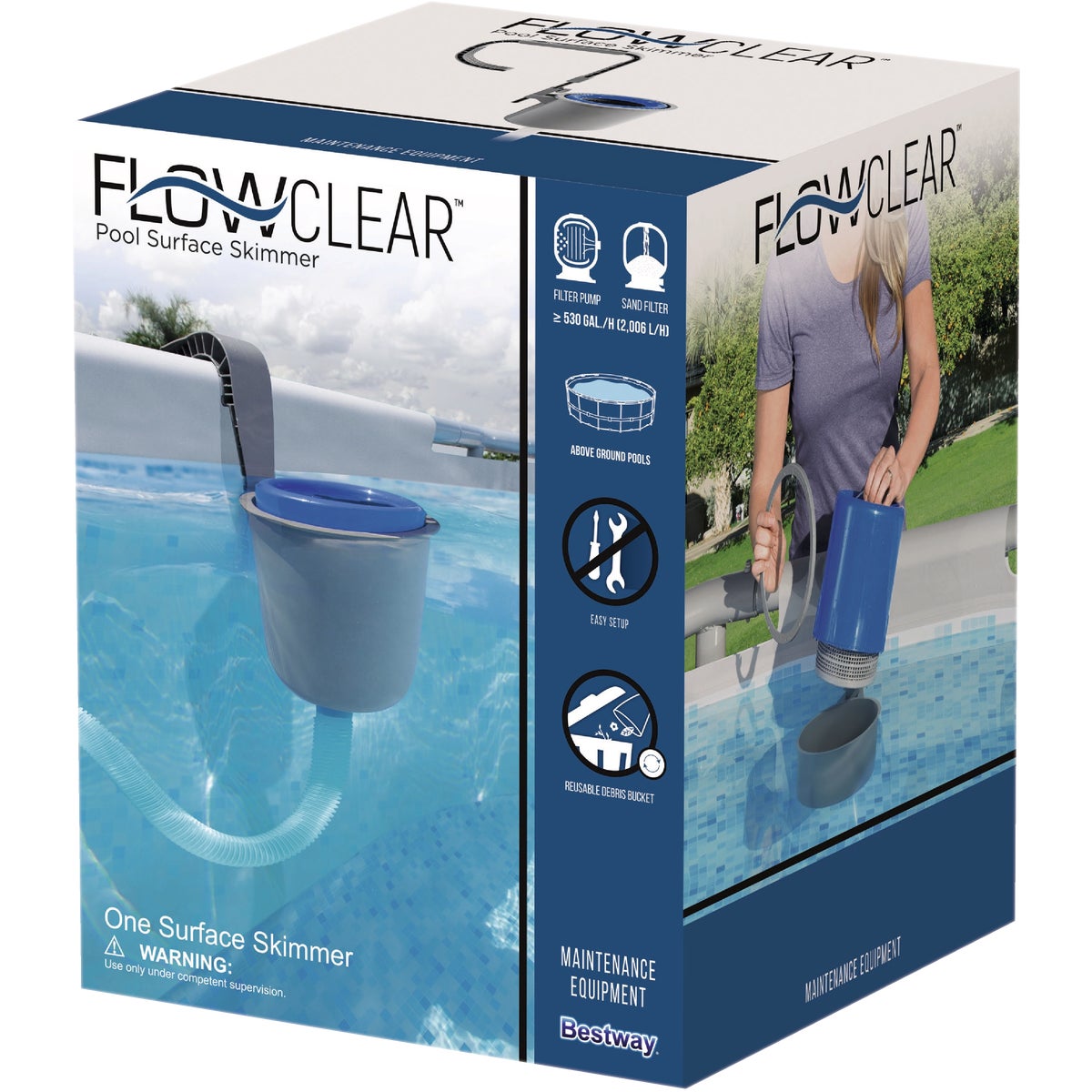 Bestway Flowclear 530 GPH Pool Surface Skimmer