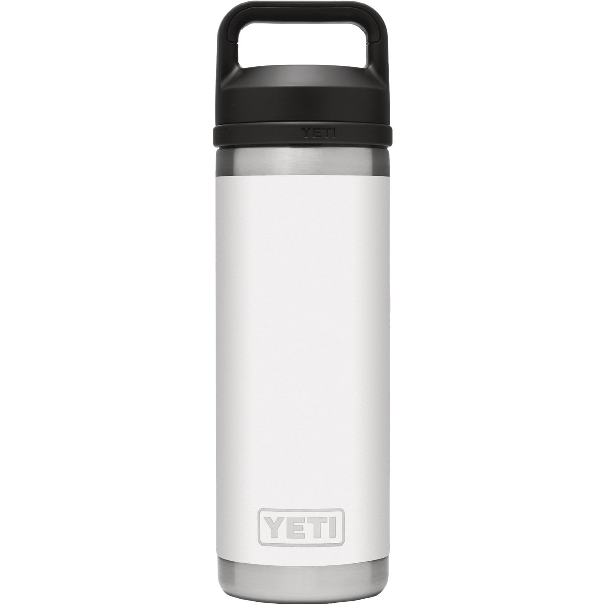 Yeti Rambler 18 Oz. White Stainless Steel Insulated Vacuum Bottle with Chug Cap