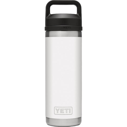 Yeti Rambler 18 Oz. White Stainless Steel Insulated Vacuum Bottle with Chug Cap