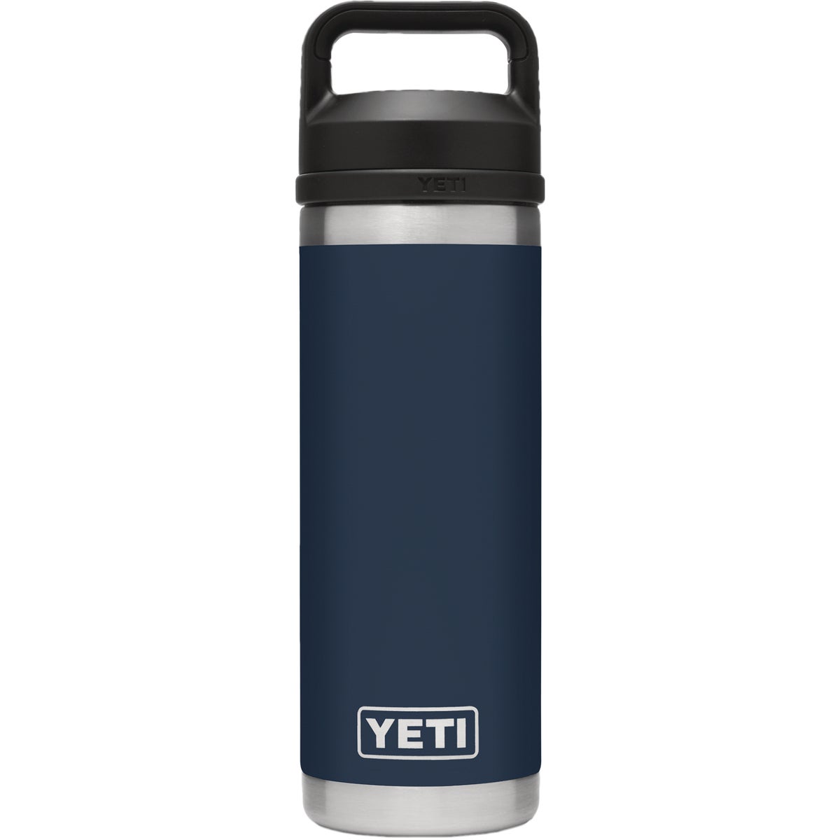 Yeti Rambler 18 Oz. Navy Stainless Steel Insulated Vacuum Bottle with Chug Cap