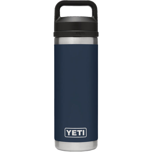 Yeti Rambler 18 Oz. Navy Stainless Steel Insulated Vacuum Bottle with Chug Cap