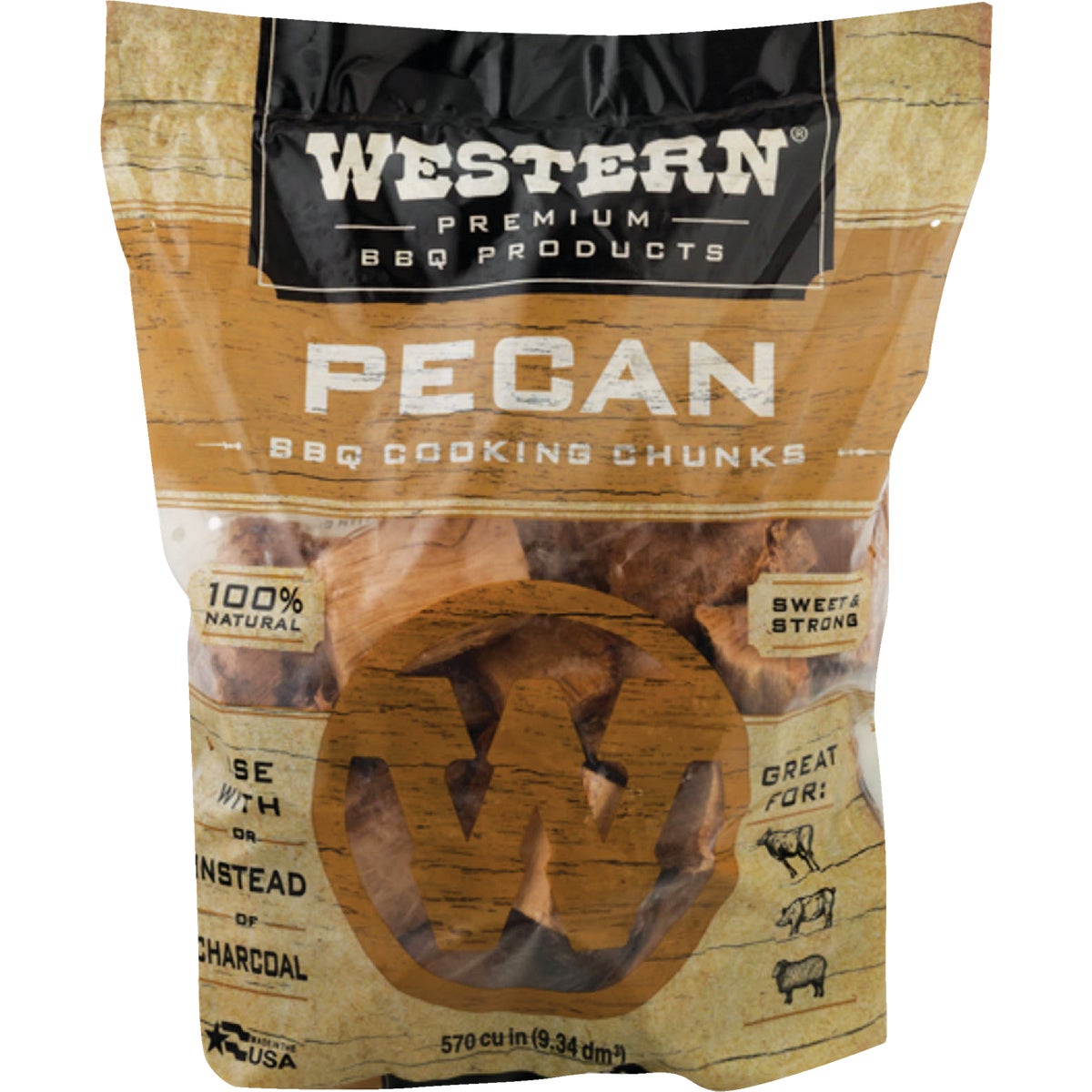 Western 570 Cu. In. Pecan Wood Smoking Chunks