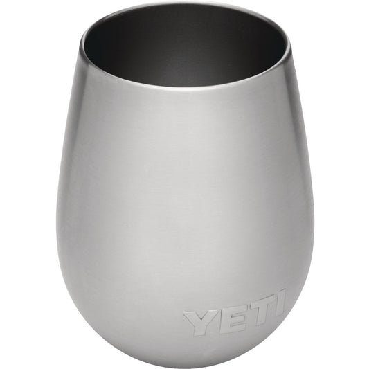 Yeti Rambler 10 Oz. Silver Stainless Steel Insulated Wine Tumbler