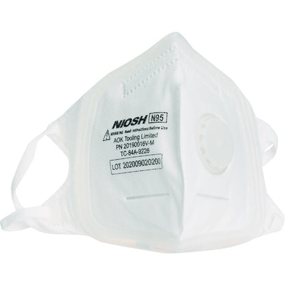 Softseal V-Fold Design N95 Medium 360-Degree Silicone Seal Respirator With Valve (3-Pack)