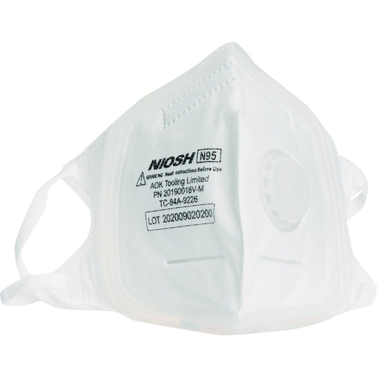 Softseal V-Fold Design N95 Medium 360-Degree Silicone Seal Respirator With Valve (3-Pack)