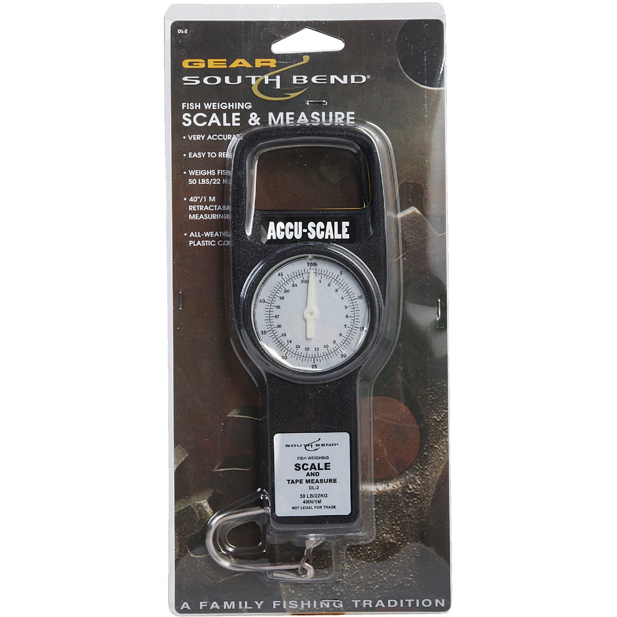 SouthBend 50 Lb. Fish Scale & 40 In. Tape Combination
