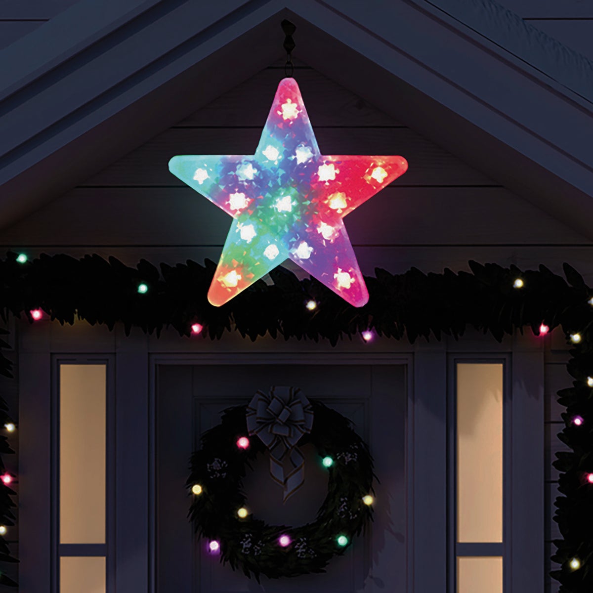 Alpine 15 In. Flashing LED Multi-Color Christmas Star Lighted Decoration