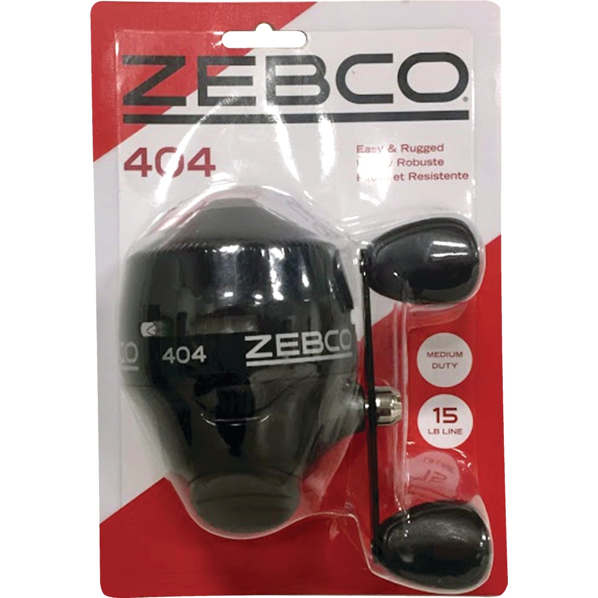 Zebco 404 Heavy-Duty 15 Lb. Spincast Fishing Reel