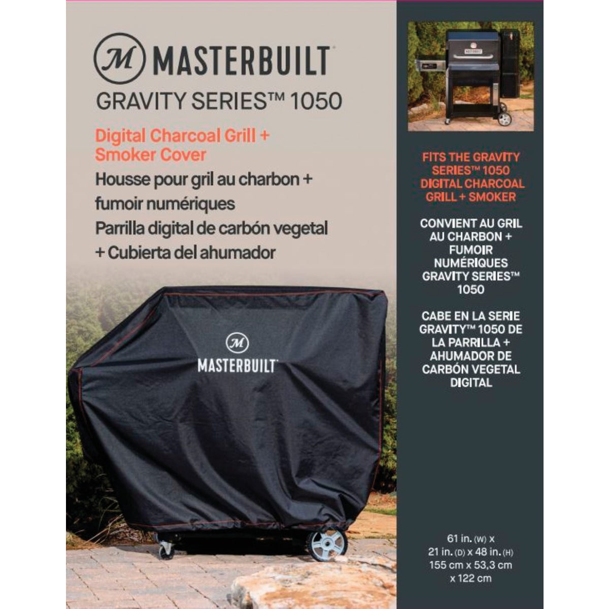 Masterbuilt Gravity Series 1050 Black Grill and Smoker Cover