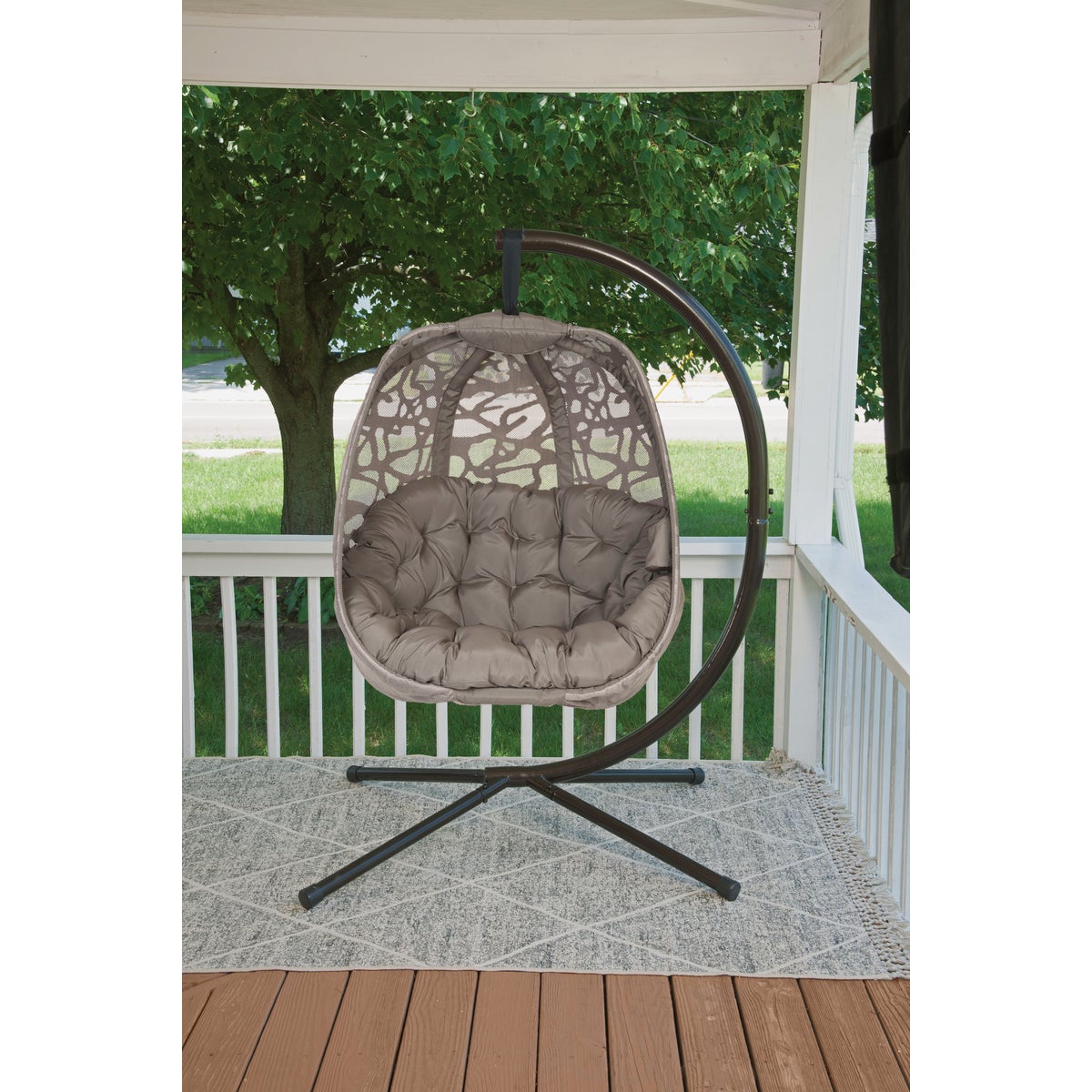 Flowerhouse Sand Hanging Swing Patio Chair