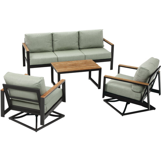 North Cape Hixon 4-Piece Chat Set with Cushions