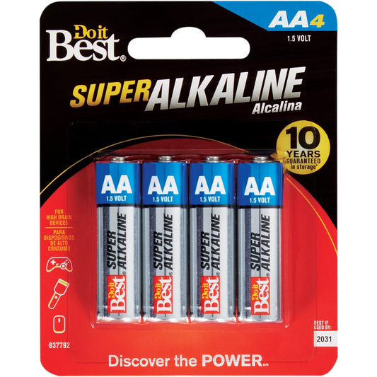 Do it Best AA Alkaline Battery (4-Pack)