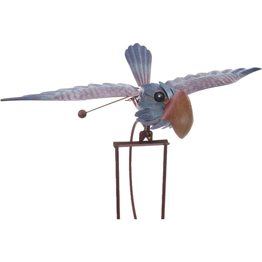 Terre Verde 54 In. Steel Charlie Rocking Bird Garden Stake