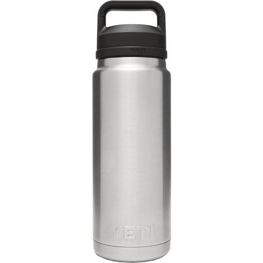 Yeti Rambler 26 Oz. Silver Stainless Steel Insulated Vacuum Bottle with Chug Cap