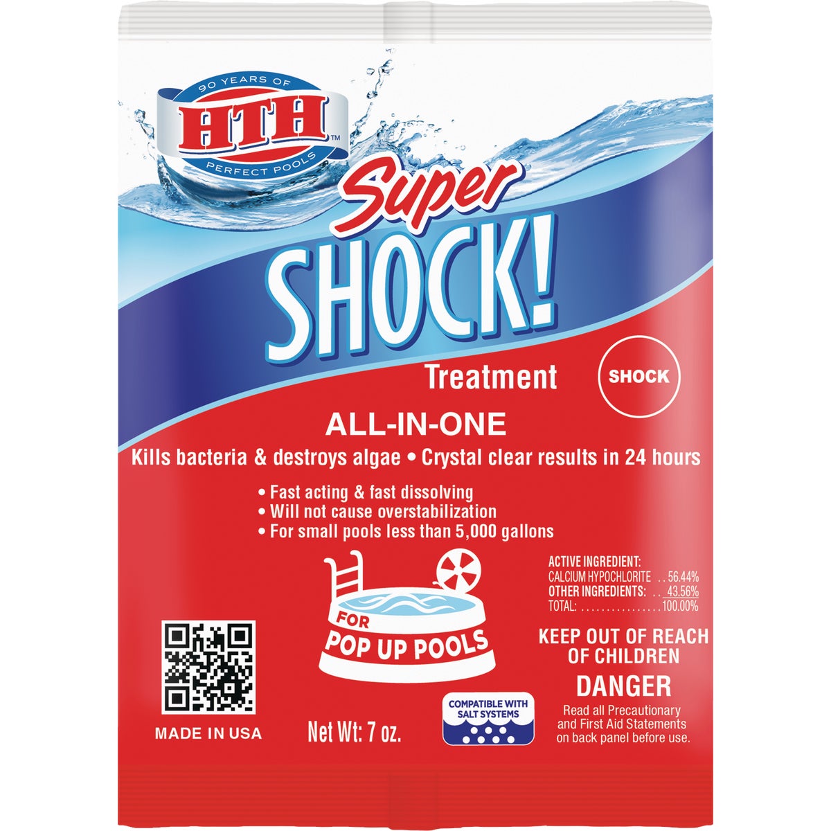 HTH 7 Oz. Granules Super Shock for Pop Up Pools