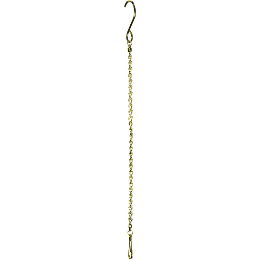 Alpine 20 In. Gold Metal 12-Item Hanging Chain Clip Strip