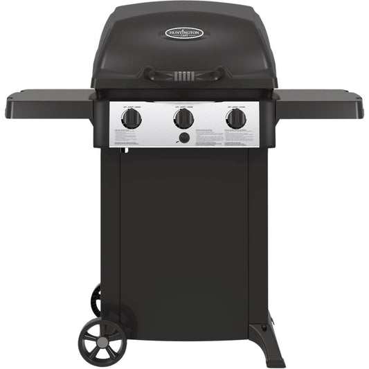 Huntington 3-Burner Black 24,000 BTU LP Gas Grill