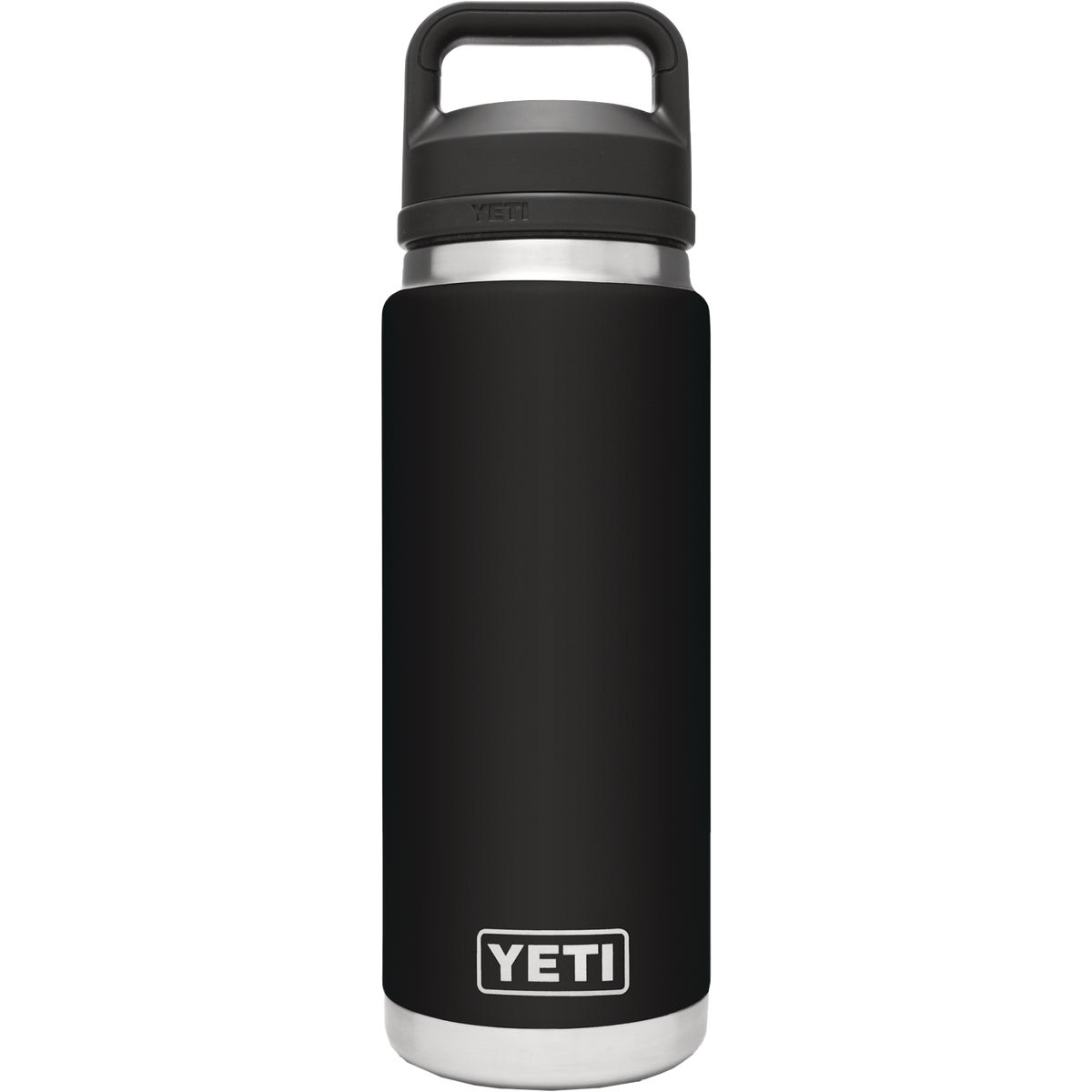 Yeti Rambler 26 Oz. Black Stainless Steel Insulated Vacuum Bottle with Chug Cap