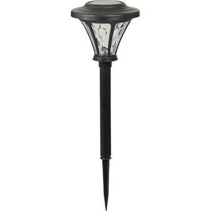 Moonrays Black 5-Lumen Plastic LED Solar Path Light