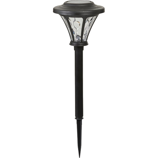 Moonrays Black 5-Lumen Plastic LED Solar Path Light