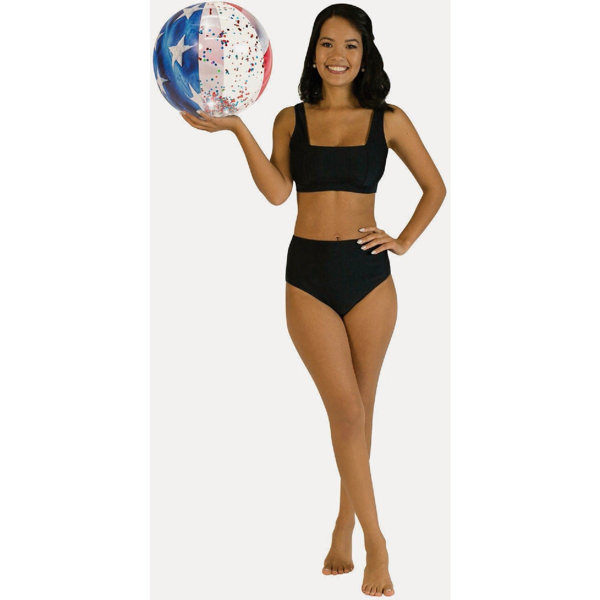 PoolCandy Stars & Stripes Jumbo 13.75 In. Glitter Beach Ball