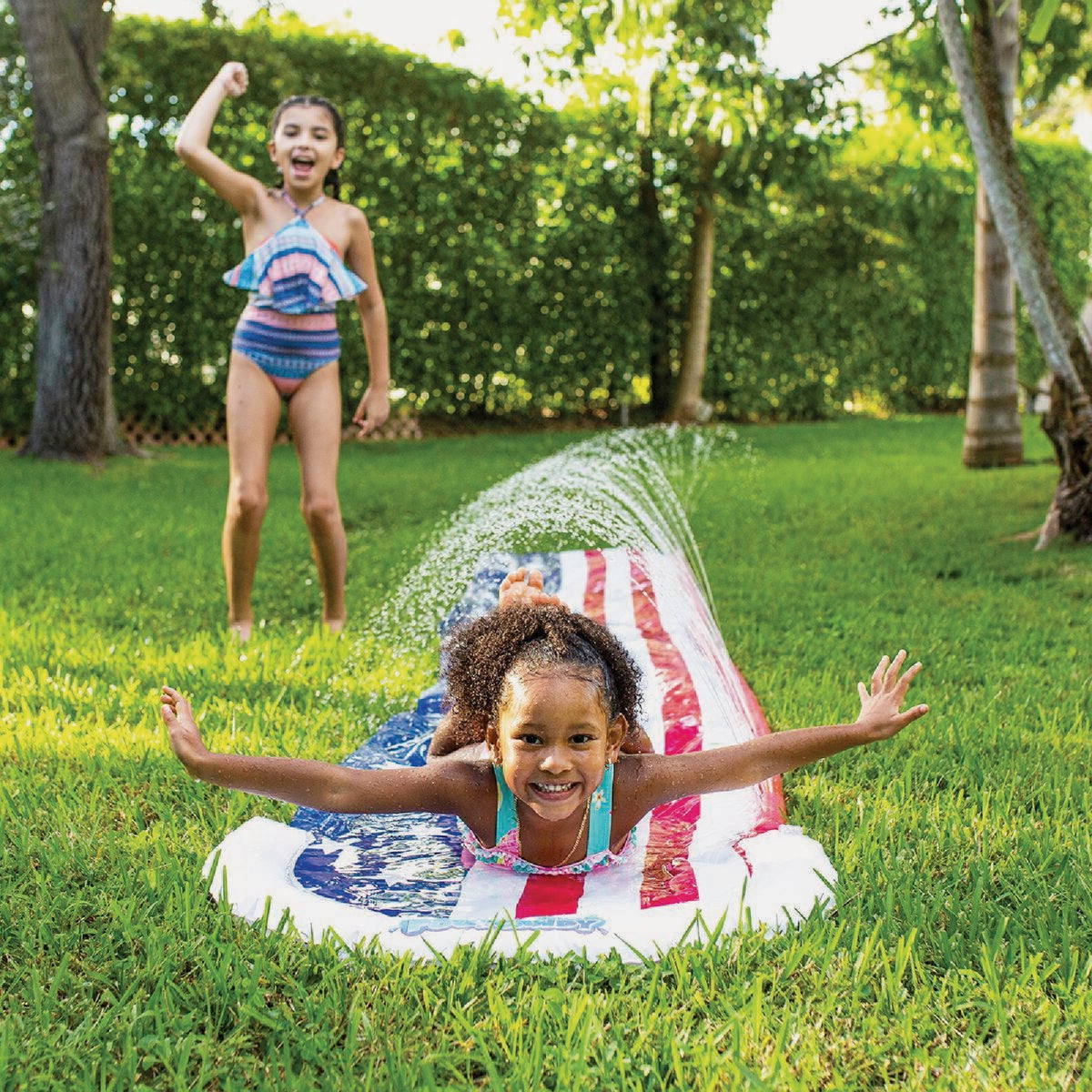 PoolCandy 14 Ft. Stars & Stripes Backyard Water Slide