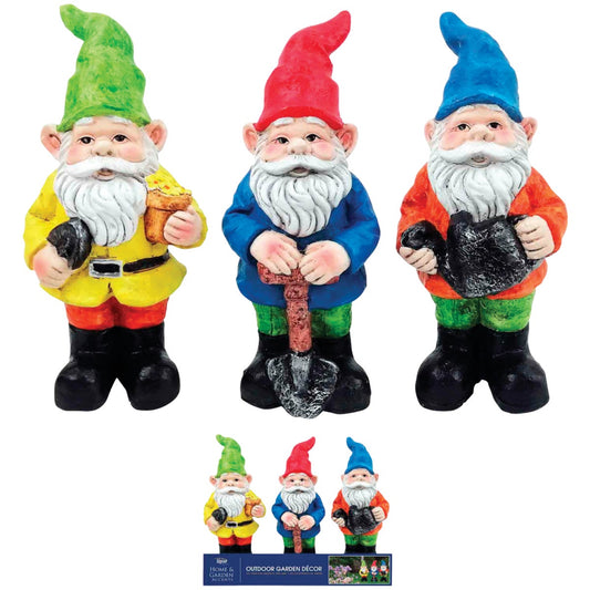 Alpine 10 In. Resin Gnome Lawn Ornament