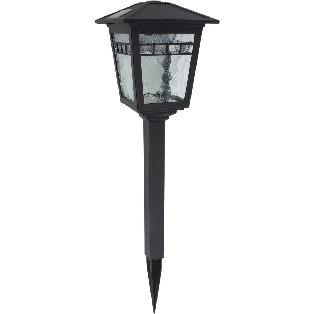 Moonrays Black 10 Lumens Plastic Coach Solar Path Light