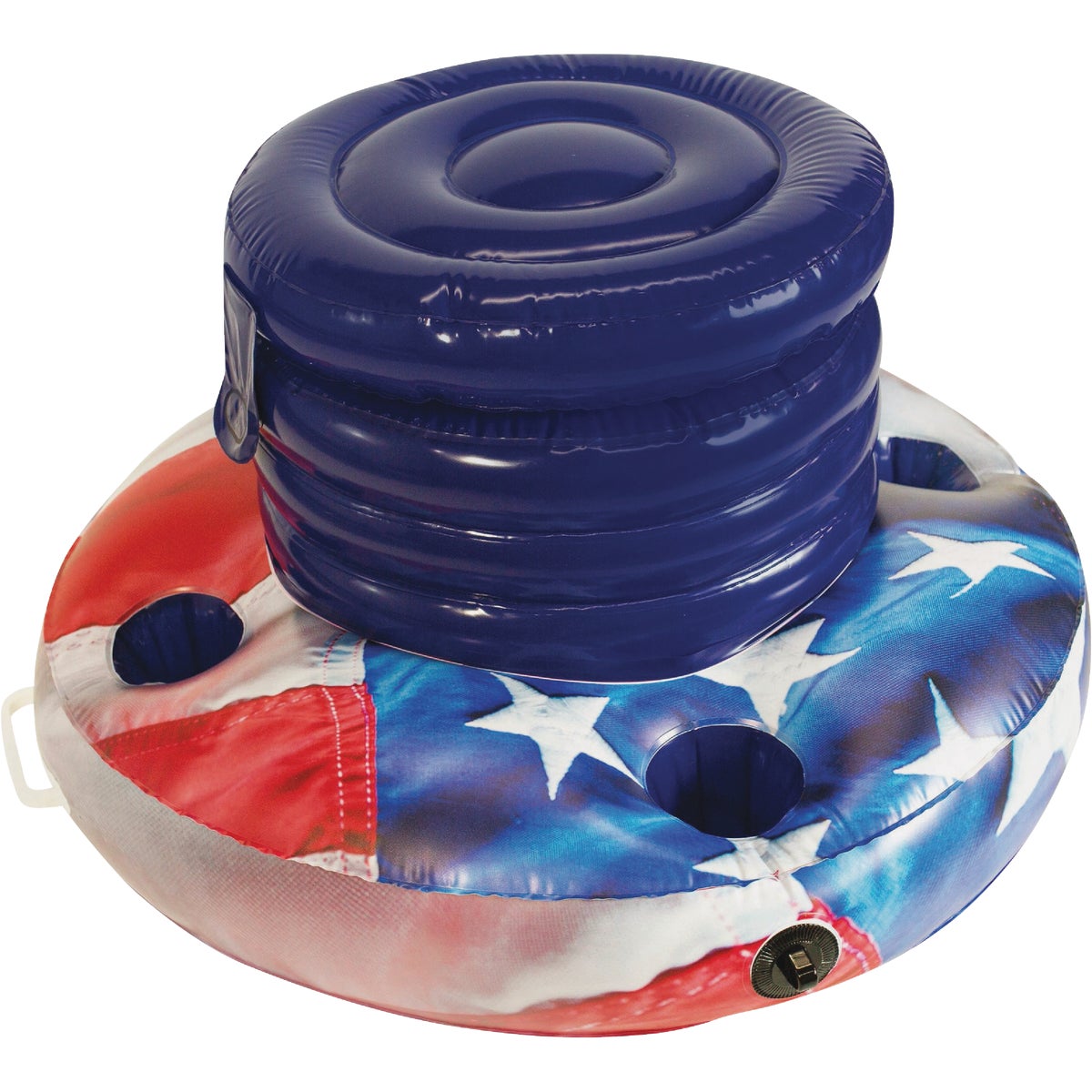 PoolCandy Stars & Stripes 18-Can/Bottle Floating Drink Cooler