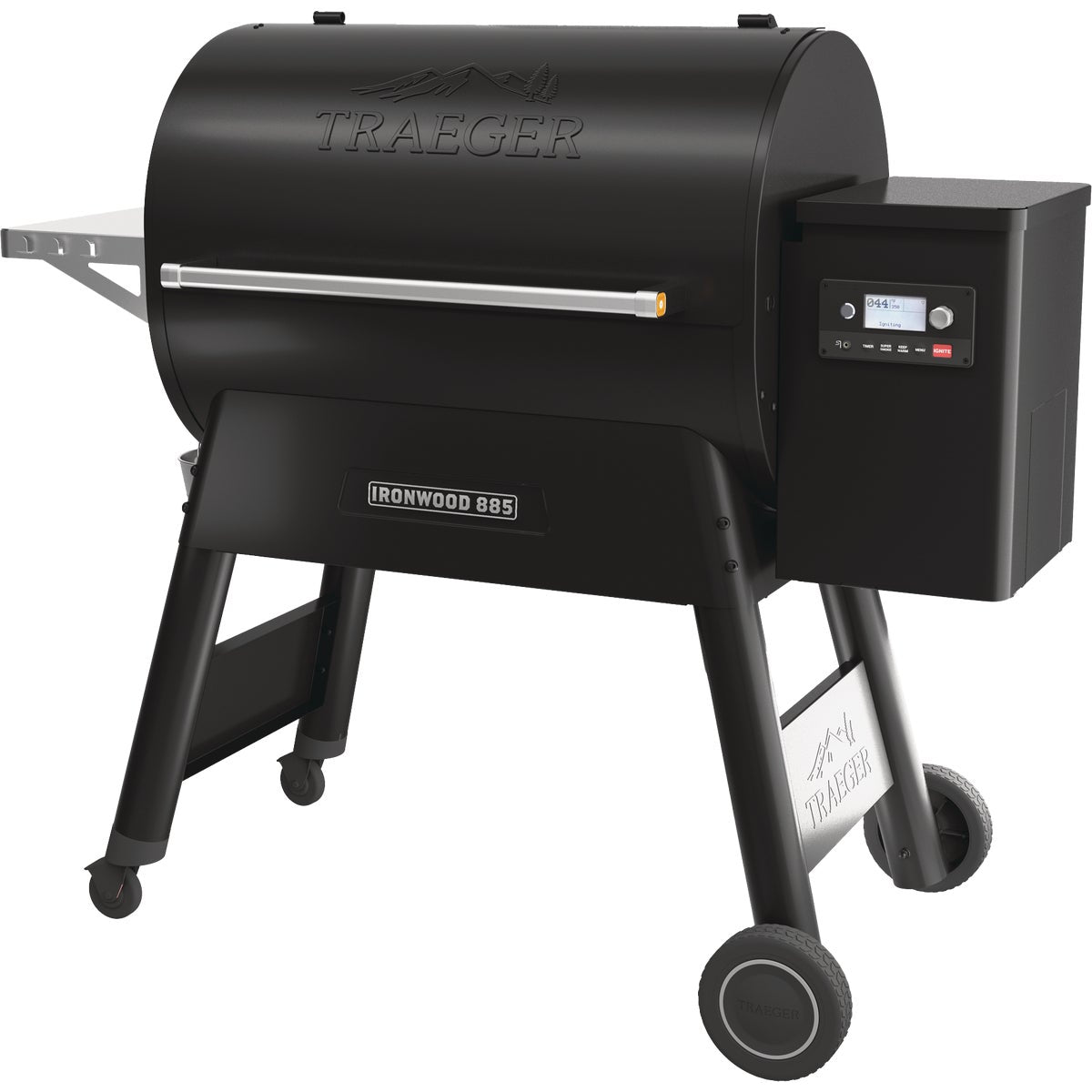 Traeger Ironwood 885 Black 38,000 BTU 885 Sq. In. Wood Pellet Grill with Pellet Sensor