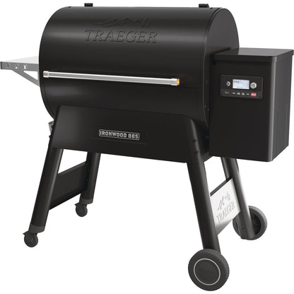 Traeger Ironwood 885 Black 38,000 BTU 885 Sq. In. Wood Pellet Grill with Pellet Sensor