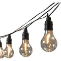 Gerson 10-Light Warm White Battery Operated Gourd-Shape Patio String Lights