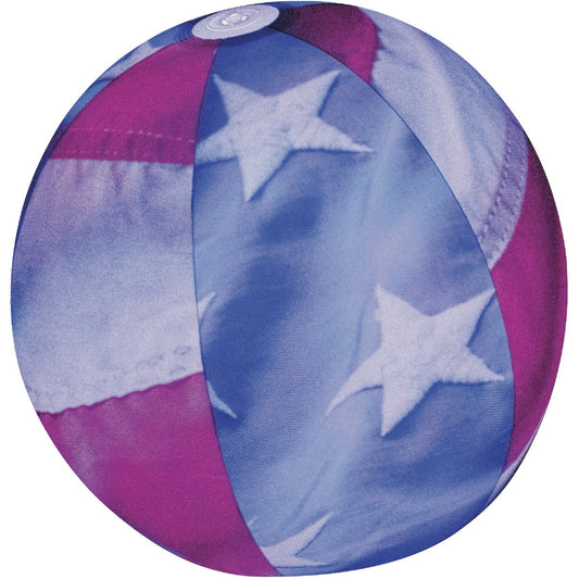 PoolCandy Stars & Stripes Illuminated Jumbo 13.75 In. Beach Ball