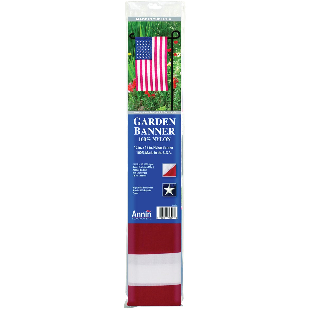 Annin 12 In. x 18 In. American Garden Flag