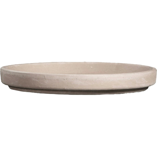 Ceramo 6 In. White Granite Clay Standard Flower Pot Saucer