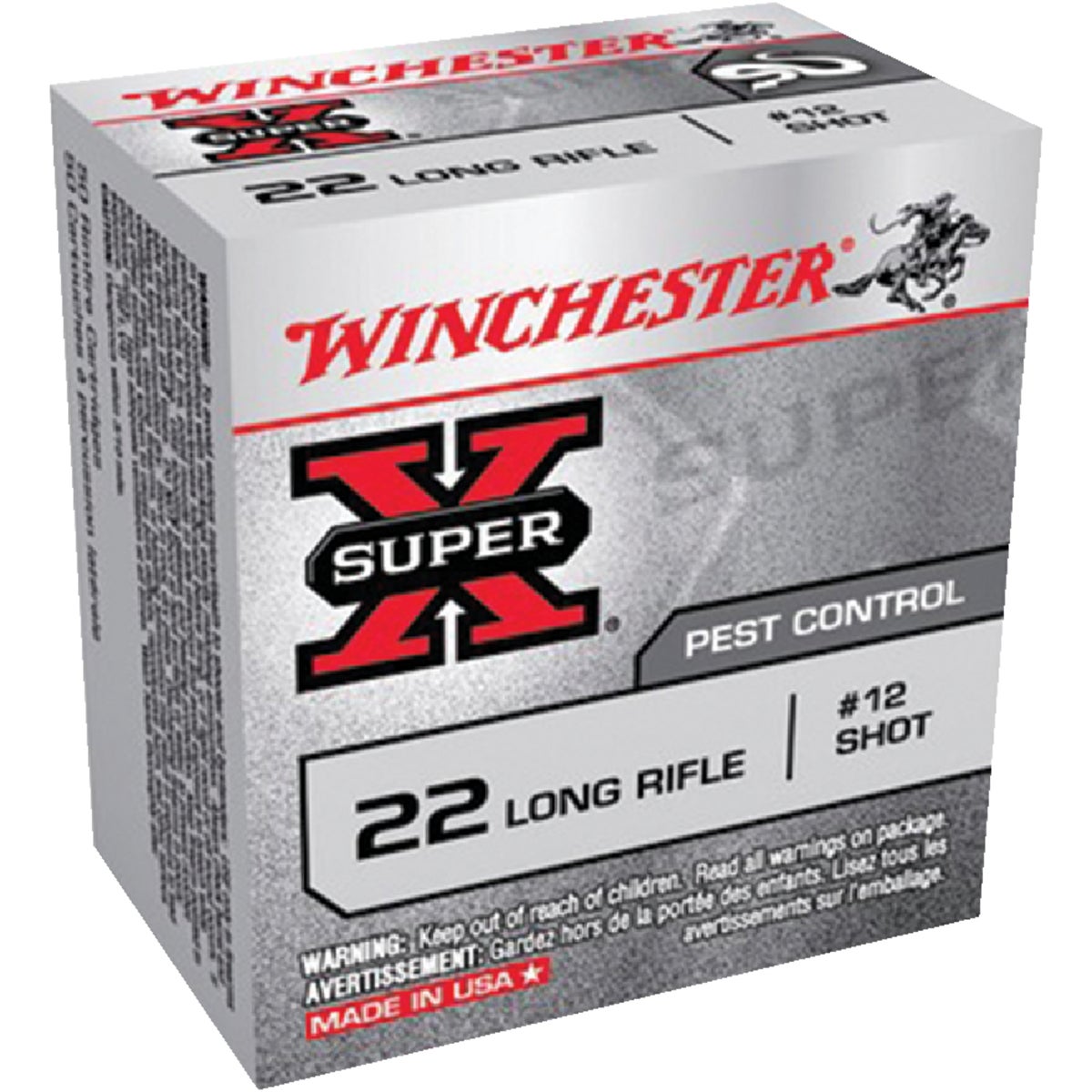 Winchester Super X .22 LR 25 Grain #12 Rimfire Ammunition Cartridges