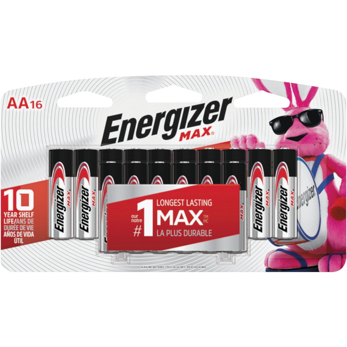 Energizer Max AA Alkaline Battery (16-Pack)