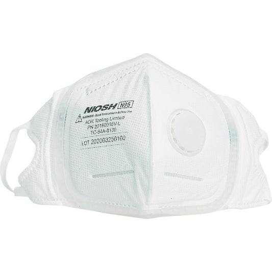 Softseal V-Fold Design N95 Large 360-Degree Silicone Seal Respirator With Valve (3-Pack)