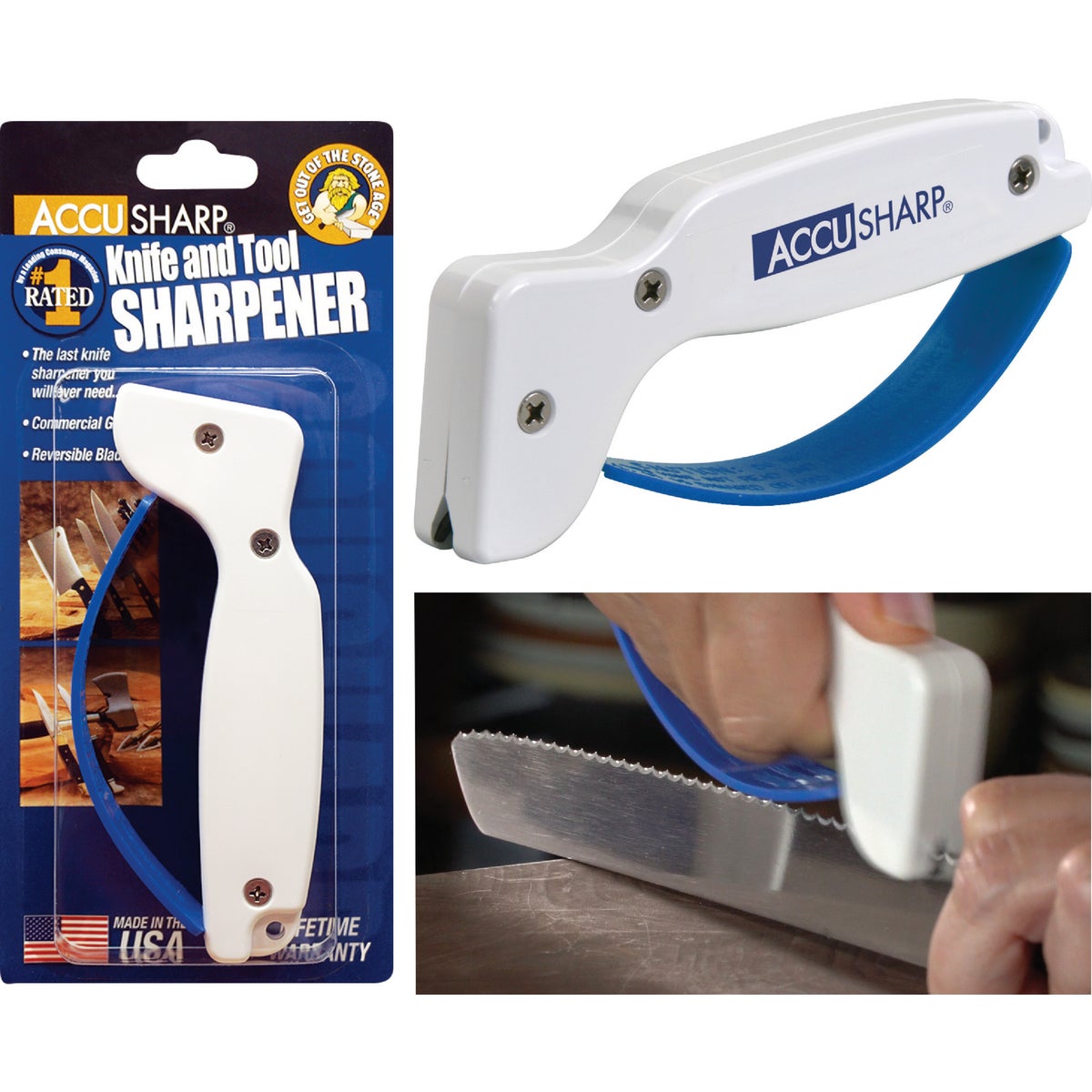 AccuSharp Groove Diamond-Honed Carbide Blade Knife & Tool Sharpener