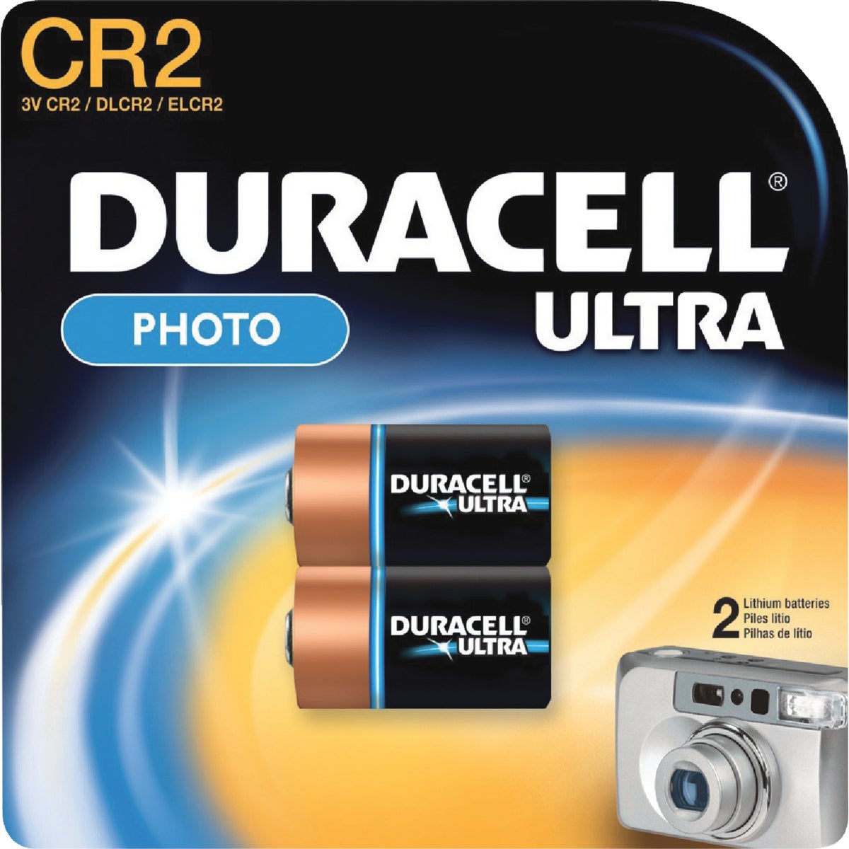 Duracell CR2 Ultra Lithium Battery (2-Pack)