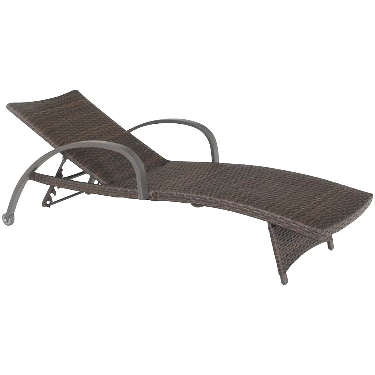 Pacific Casual Montego Bay Brown Aluminum Frame Chaise Lounge Chair (1-Pair)