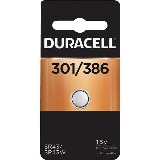 Duracell 301/386 Silver Oxide Button Cell Battery