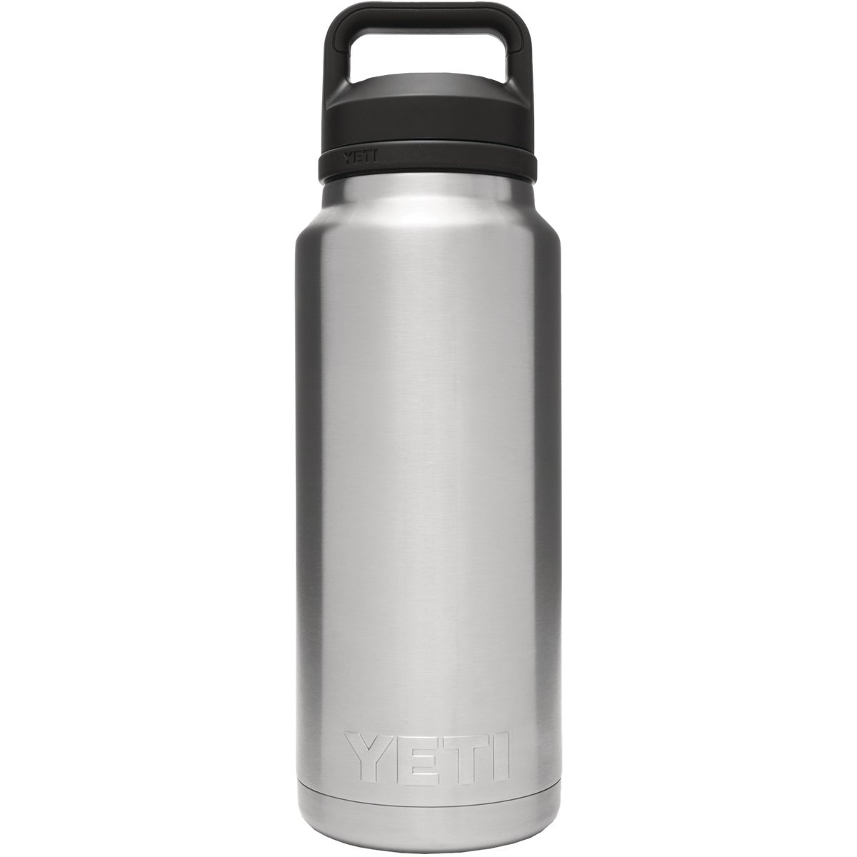 Yeti Rambler 36 Oz. Silver Stainless Steel Insulated Vacuum Bottle with Chug Cap