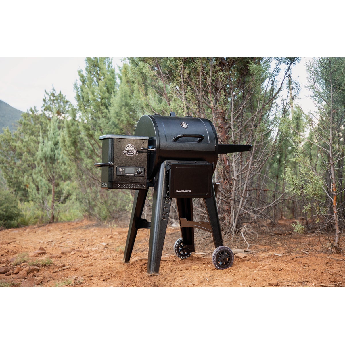 Pit Boss Navigator 550G Black 542 Sq. In. Wood Pellet Grill