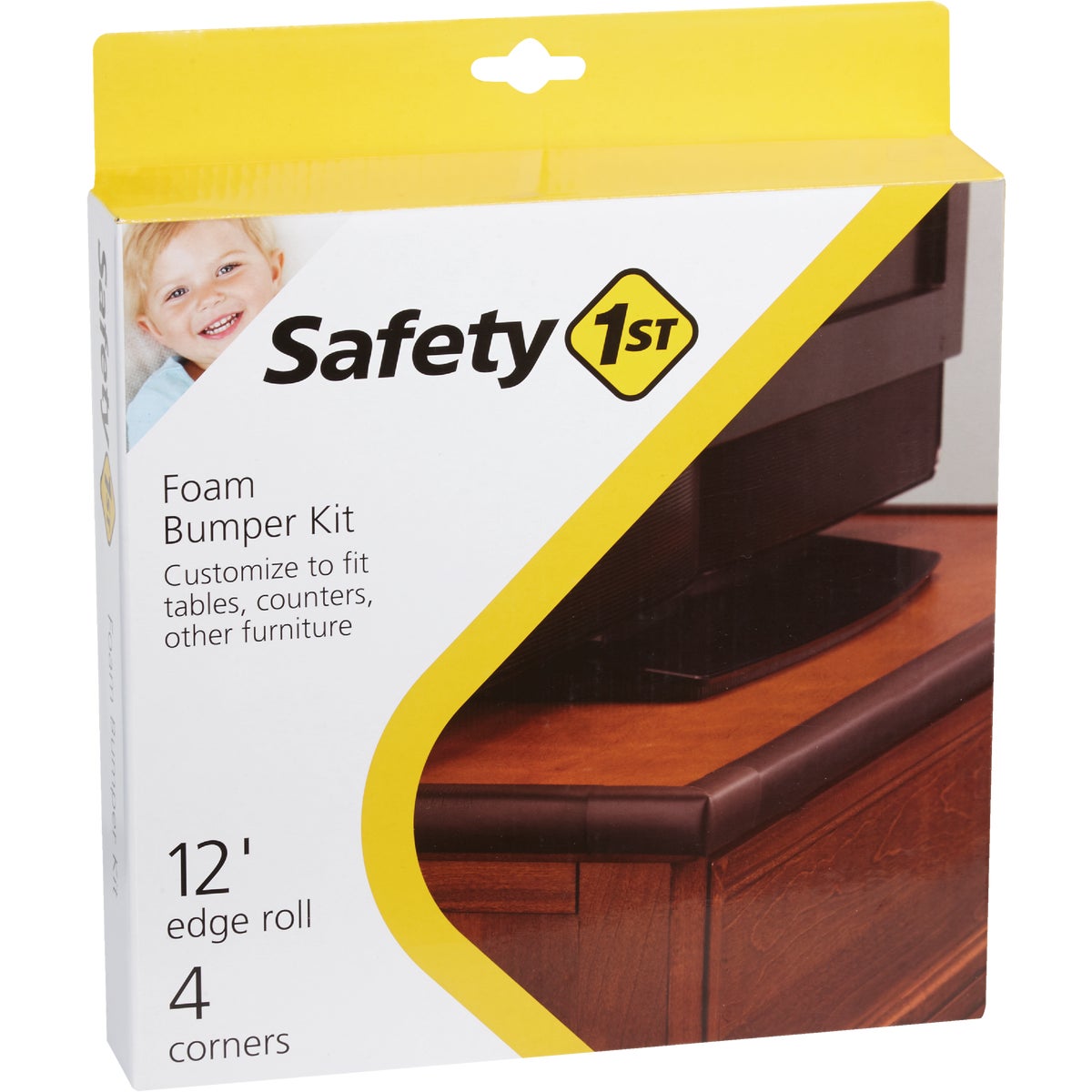 Safety 1st Adhesive Foam Brown Edge Roll and Corners Bumper Kit