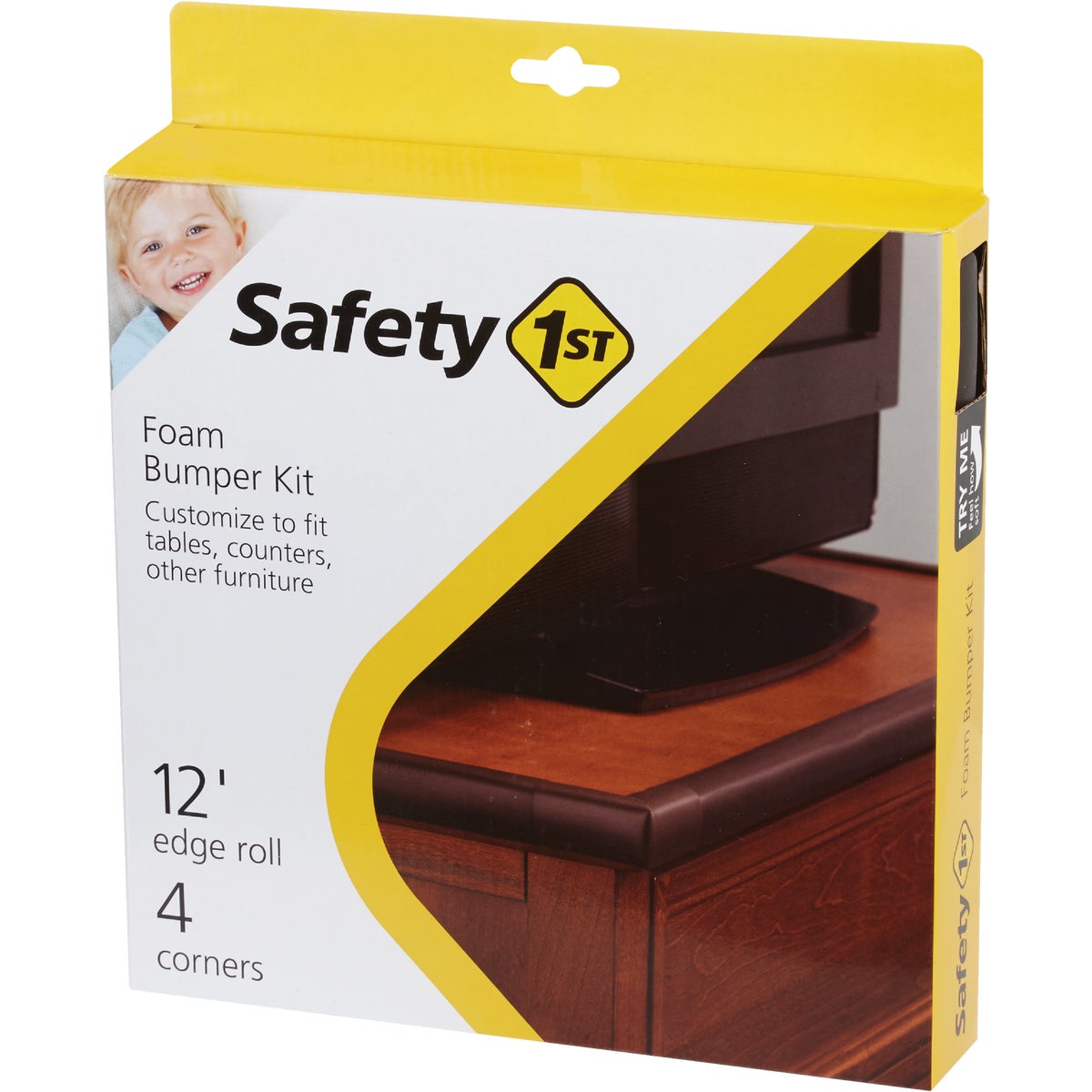 Safety 1st Adhesive Foam Brown Edge Roll and Corners Bumper Kit