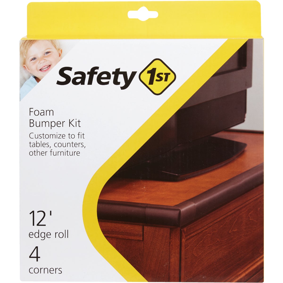 Safety 1st Adhesive Foam Brown Edge Roll and Corners Bumper Kit