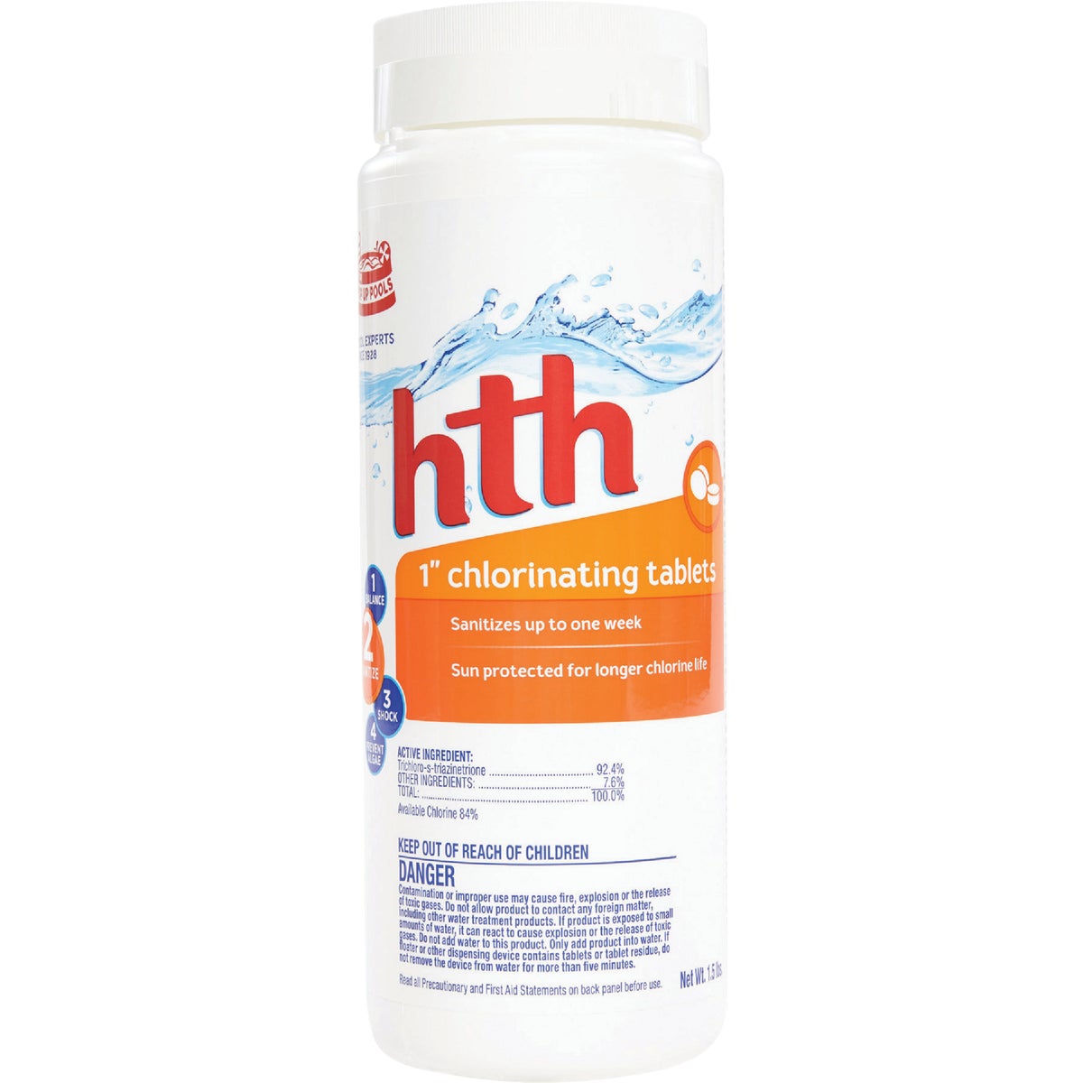 HTH 1 In. 1.5 Lb. Chlorine Tablet