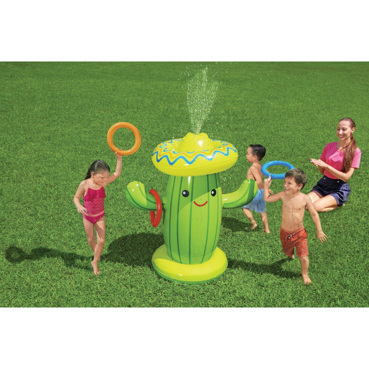 H2OGO! 41 In. x 23.5 In. x 41 In. Sweet & Spiky Cacti Sprinkler