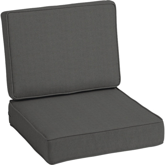 Arden Selections ProFoam 24 In. W. x 6 In. H. x 42 In. L. Acrylic Outdoor Deep Seat Cushion, Slate Gray